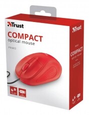 Trust Primo Optical Compact Mouse - red Iroda és számítástechnika - Egér - Vezetékes egér - 346123