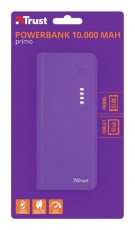 Trust Primo Powerbank 10.000 mAh (22750) - lila Mobil / Kommunikáció / Smart - Powerbank / Külső akkumulátor és töltő - 339143