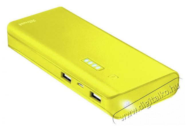 Trust Primo Powerbank 10.000 mAh (22753) - sárga Mobil / Kommunikáció / Smart - Powerbank / Külső akkumulátor és töltő - 339144