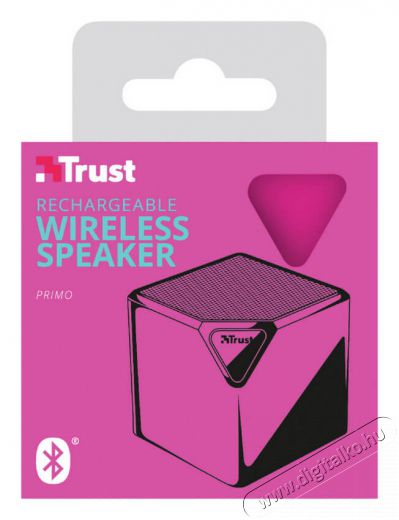 Trust Primo Wireless Bluetooth vezeték nélküli hangszóró - neon pink - 22482 Audio-Video / Hifi / Multimédia - Hordozható, vezeték nélküli / bluetooth hangsugárzó - Hordozható, vezeték nélküli / bluetooth hangsugárzó - 339147