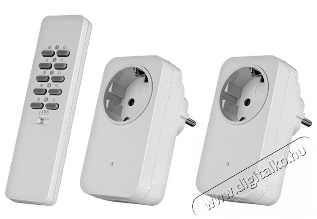 Trust Smart Home AC2-200R kettős dimmer + távirányító (71094) Háztartás / Otthon / Kültér - Okos otthon - Okos konnektor - 319589