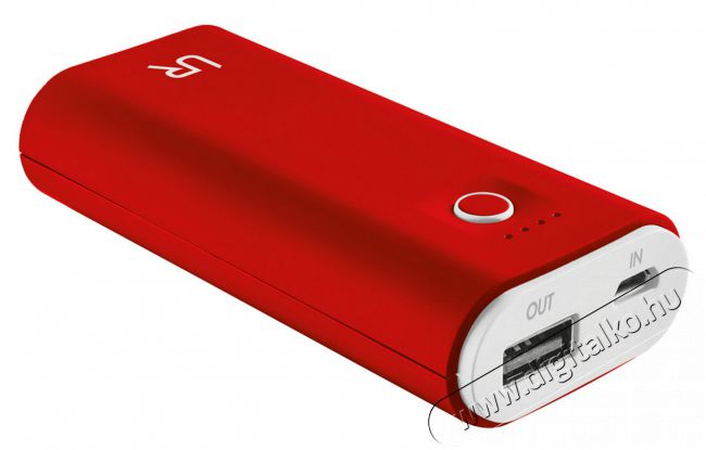 Trust Urban Revolt Powerbank 5200mAh (20509) - piros Mobil / Kommunikáció / Smart - Powerbank / Külső akkumulátor és töltő - 318154