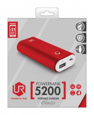 Trust Urban Revolt Powerbank 5200mAh (20509) - piros Mobil / Kommunikáció / Smart - Powerbank / Külső akkumulátor és töltő - 318154