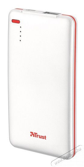 Trust Urban 4000T Thin Powerbank 4000mAh (20907) - fehér Mobil / Kommunikáció / Smart - Powerbank / Külső akkumulátor és töltő - 317009