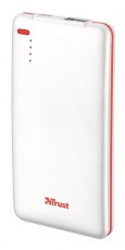 Trust Urban 4000T Thin Powerbank 4000mAh (20907) - fehér Mobil / Kommunikáció / Smart - Powerbank / Külső akkumulátor és töltő - 317009