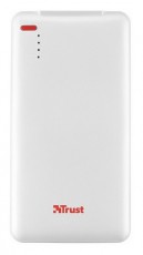 Trust Urban 4000T Thin Powerbank 4000mAh (20907) - fehér Mobil / Kommunikáció / Smart - Powerbank / Külső akkumulátor és töltő - 317009