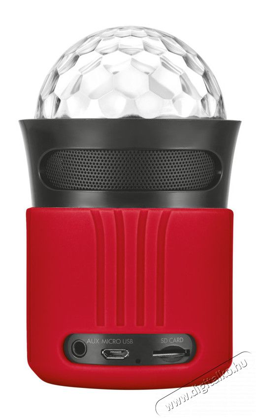 Trust Urban Dixxo Go Bluetooth hangszóró (21346) - piros Audio-Video / Hifi / Multimédia - Hordozható, vezeték nélküli / bluetooth hangsugárzó - Hordozható, vezeték nélküli / bluetooth hangsugárzó - 321872
