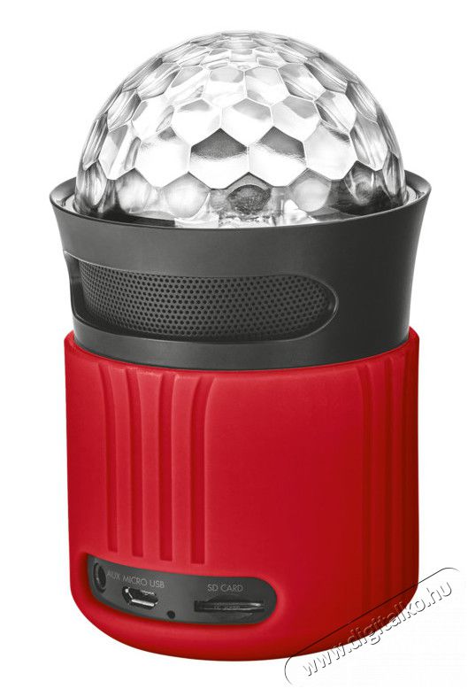 Trust Urban Dixxo Go Bluetooth hangszóró (21346) - piros Audio-Video / Hifi / Multimédia - Hordozható, vezeték nélküli / bluetooth hangsugárzó - Hordozható, vezeték nélküli / bluetooth hangsugárzó - 321872