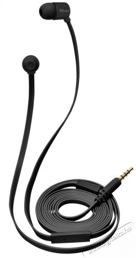 Trust Urban Duga In-ear mikrofonos fülhallgató (22133) - fekete Audio-Video / Hifi / Multimédia - Fül és Fejhallgatók - Fülhallgató mikrofonnal / headset - 327992