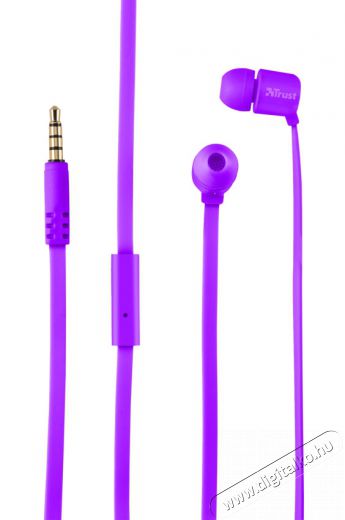 Trust Urban Duga In-ear mikrofonos fülhallgató (22110) - neon lila Audio-Video / Hifi / Multimédia - Fül és Fejhallgatók - Fülhallgató mikrofonnal / headset - 327993