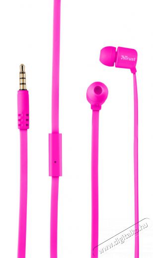 Trust Urban Duga In-ear mikrofonos fülhallgató (22109) - neon rózsaszín Audio-Video / Hifi / Multimédia - Fül és Fejhallgatók - Fülhallgató mikrofonnal / headset - 327994