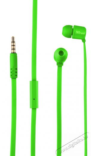 Trust Urban Duga In-ear mikrofonos fülhallgató (22108) - neon zöld Audio-Video / Hifi / Multimédia - Fül és Fejhallgatók - Fülhallgató mikrofonnal / headset - 327995