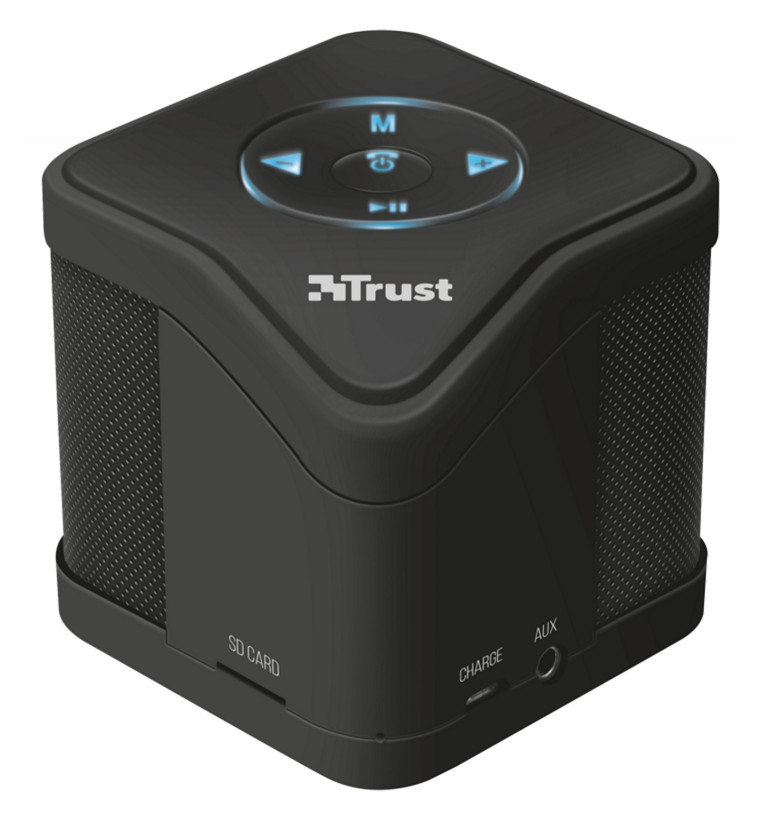 Trust Urban Muzo Bluetooth hangszóró (21701) - fekete Audio-Video / Hifi / Multimédia - Hordozható, vezeték nélküli / bluetooth hangsugárzó - Hordozható, vezeték nélküli / bluetooth hangsugárzó - 321876