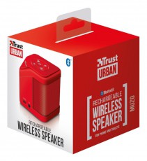 Trust Urban Muzo Bluetooth hangszóró (21703) - piros Audio-Video / Hifi / Multimédia - Hordozható, vezeték nélküli / bluetooth hangsugárzó - Hordozható, vezeték nélküli / bluetooth hangsugárzó - 321878