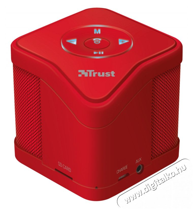 Trust Urban Muzo Bluetooth hangszóró (21703) - piros Audio-Video / Hifi / Multimédia - Hordozható, vezeték nélküli / bluetooth hangsugárzó - Hordozható, vezeték nélküli / bluetooth hangsugárzó - 321878