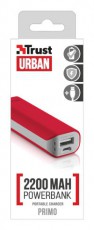 Trust Urban PowerBank 2200mAh (20067) - piros Mobil / Kommunikáció / Smart - Powerbank / Külső akkumulátor és töltő - 317015