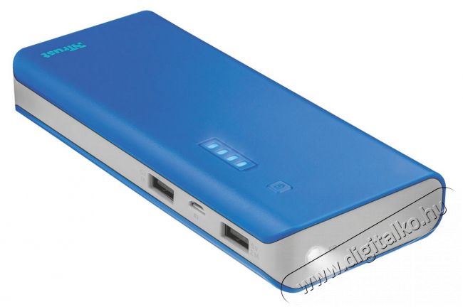 Trust Urban Primo Powerbank 10000mAh (22072) - kék Mobil / Kommunikáció / Smart - Powerbank / Külső akkumulátor és töltő - 326776