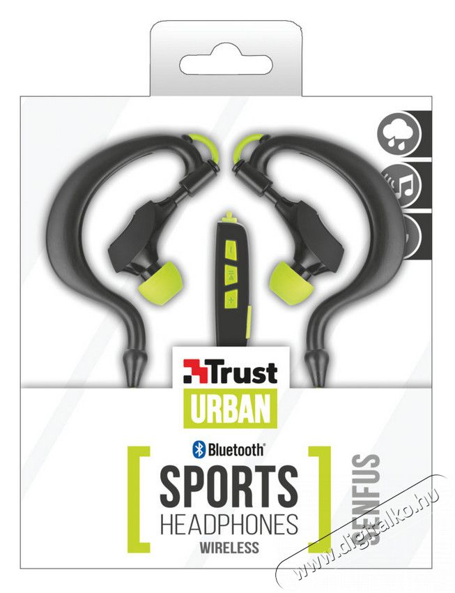 Trust Urban Senfus Bluetooth sport headset (20890) Audio-Video / Hifi / Multimédia - Fül és Fejhallgatók - Fülhallgató mikrofonnal / headset - 317022