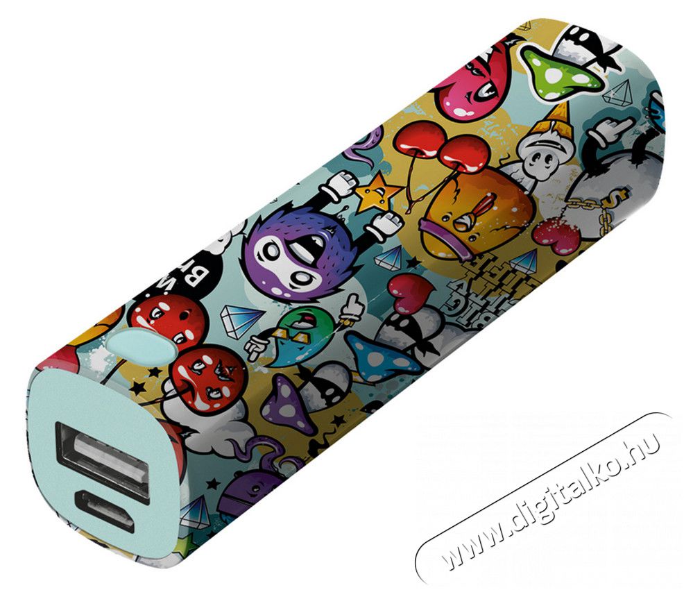 Trust Urban Tag PowerStick 2600mAh (20866) - graffiti objects Mobil / Kommunikáció / Smart - Powerbank / Külső akkumulátor és töltő - 318164