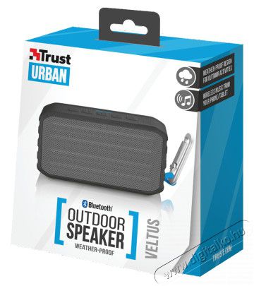 Trust Urban Veltus vezeték nélküli Bluetooth kültéri hangszóró - fekete Audio-Video / Hifi / Multimédia - Hordozható, vezeték nélküli / bluetooth hangsugárzó - Hordozható, vezeték nélküli / bluetooth hangsugárzó - 313343