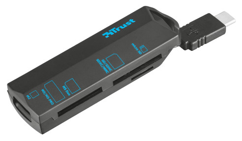 Trust USB Type-C kártyaolvasó (20968) Memória kártya / Pendrive - Kártya olvasó - 313345