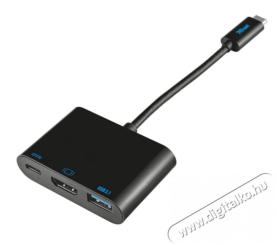 Trust USB-C Multiport Adapter - 21260 Iroda és számítástechnika - Notebook kiegészítő - USB hub / elosztó - 329255