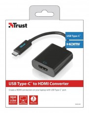 Trust USB-C - HDMI adapter (21011) Mobil / Kommunikáció / Smart - Mobiltelefon kiegészítő / tok - Kábel / átalakító - 329256