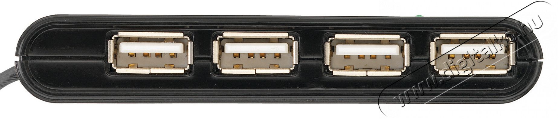 Trust Vecco 4 Port USB 2.0 Mini Hub (14591) - fekete Iroda és számítástechnika - Notebook kiegészítő - USB hub / elosztó - 317026