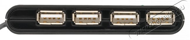 Trust Vecco 4 Port USB 2.0 Mini Hub (14591) - fekete Iroda és számítástechnika - Notebook kiegészítő - USB hub / elosztó - 317026