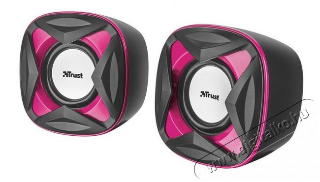 Trust Xilo Compact 2.0 jack hangszóró (21181) - pink Iroda és számítástechnika - PC hangszóró / hangfal - 319593