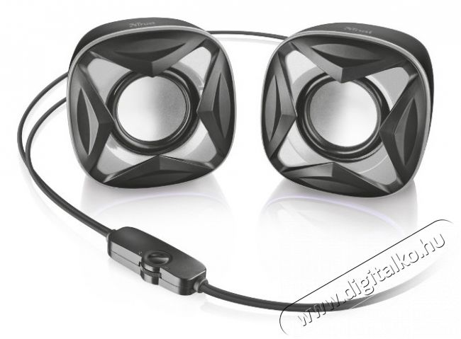 Trust Xilo Compact 2.0 hangszóró (21180) - fekete Iroda és számítástechnika - PC hangszóró / hangfal - 317033