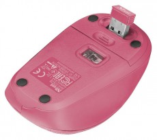 Trust Yvi Fabric Wireless Mouse - pink Újdonságok - Új termékek - 346126