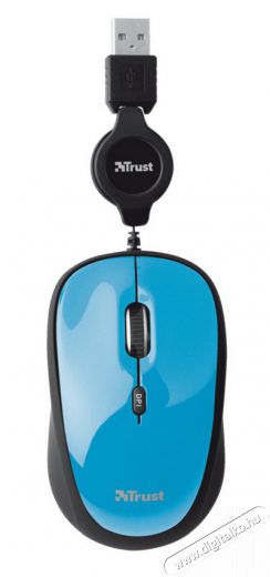 Trust Yvi Retractable egér (19653) - kék Iroda és számítástechnika - Egér - Vezetékes egér - 317036