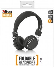 Trust Ziva összehajtható headset (21821) - fekete Audio-Video / Hifi / Multimédia - Fül és Fejhallgatók - Fejhallgató mikrofonnal / headset - 332829
