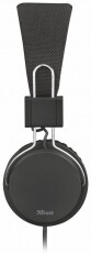 Trust Ziva összehajtható headset (21821) - fekete Audio-Video / Hifi / Multimédia - Fül és Fejhallgatók - Fejhallgató mikrofonnal / headset - 332829