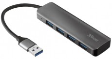 Trust Halyx 4 portos USB3.2 alumínium USB HUB Iroda és számítástechnika - Notebook kiegészítő - USB hub / elosztó - 368566
