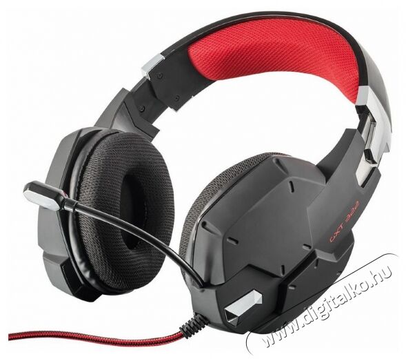 Trust GXT 322 Gamer headset (20408) - fekete Audio-Video / Hifi / Multimédia - Fül és Fejhallgatók - Fejhallgató mikrofonnal / headset - 316946