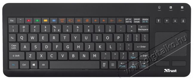 Trust Sento vezeték nélküli billentyűzet HU + touchpad Samsung Smart TV-hez (20290) Tv kiegészítők - Távvezérlő - Wireless billentyűzet - 316990