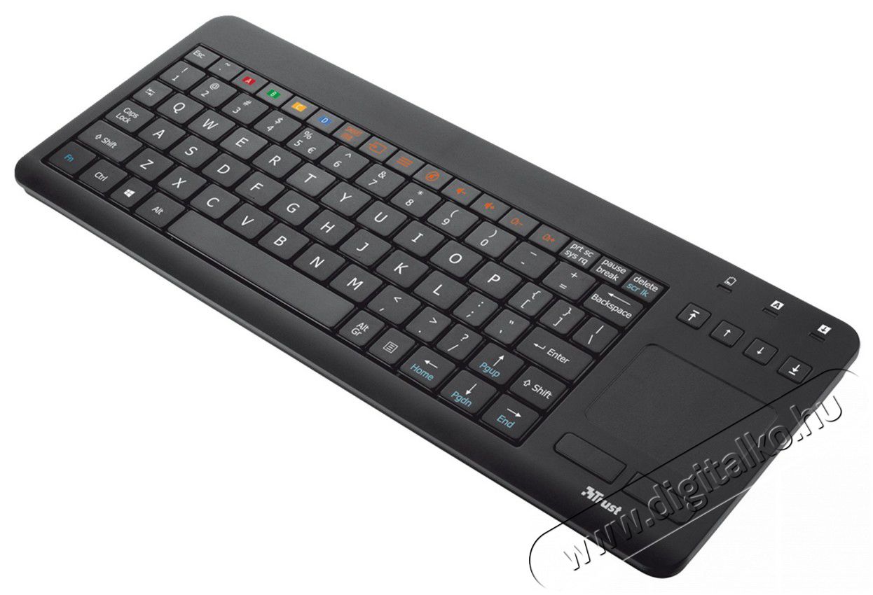 Trust Sento vezeték nélküli billentyűzet HU + touchpad Samsung Smart TV-hez (20290) Tv kiegészítők - Távvezérlő - Wireless billentyűzet - 316990