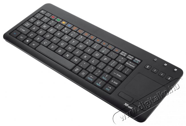 Trust Sento vezeték nélküli billentyűzet HU + touchpad Samsung Smart TV-hez (20290) Tv kiegészítők - Távvezérlő - Wireless billentyűzet - 316990