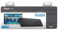 Trust Sento vezeték nélküli billentyűzet HU + touchpad Samsung Smart TV-hez (20290) Tv kiegészítők - Távvezérlő - Wireless billentyűzet - 316990