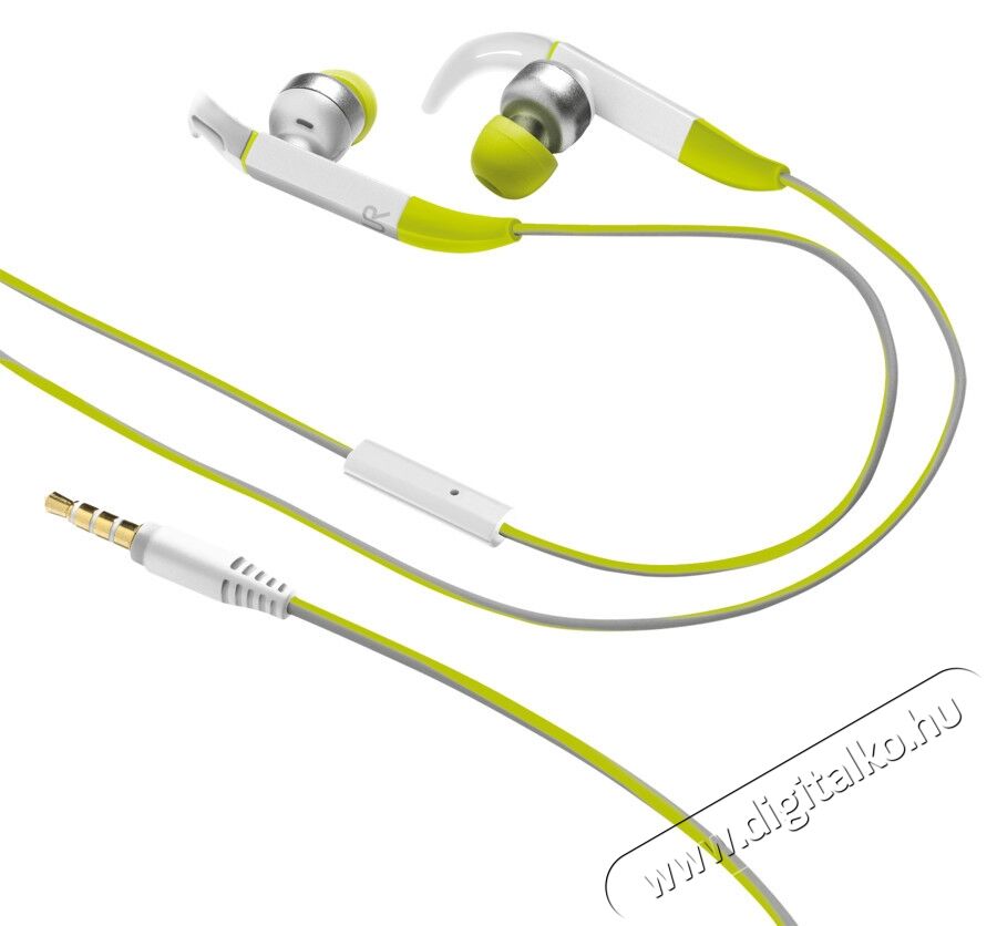 Trust Fit In-ear Sports heatset (20320) - zöld Audio-Video / Hifi / Multimédia - Fül és Fejhallgatók - Fülhallgató mikrofonnal / headset - 307401