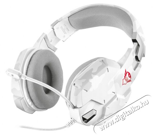 Trust GXT 322W Gamer headset (20864) - fehér Audio-Video / Hifi / Multimédia - Fül és Fejhallgatók - Fejhallgató mikrofonnal / headset - 318126