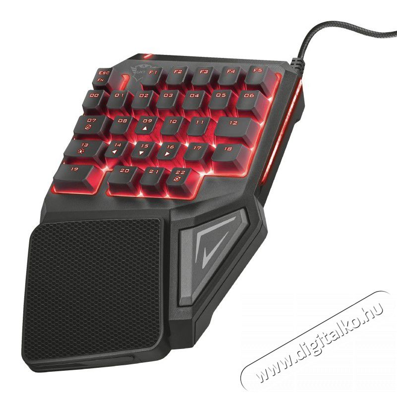 Trust GXT 888 Assa Gamer egykezes billentyűzet Iroda és számítástechnika - Billentyűzet / billentyűzet szett - Vezetékes - 344623
