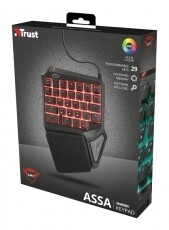 Trust GXT 888 Assa Gamer egykezes billentyűzet Iroda és számítástechnika - Billentyűzet / billentyűzet szett - Vezetékes - 344623
