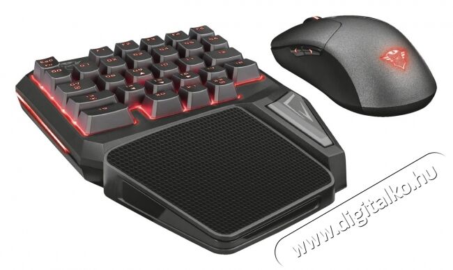 Trust GXT 888 Assa Gamer egykezes billentyűzet Iroda és számítástechnika - Billentyűzet / billentyűzet szett - Vezetékes - 344623