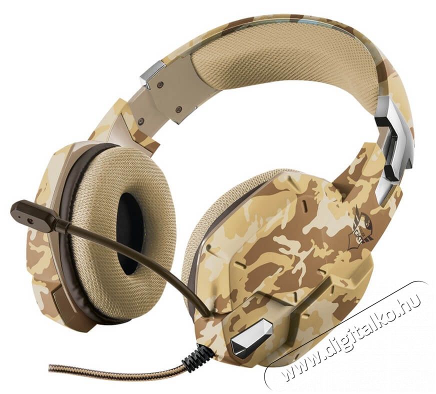 Trust GXT 322D Carus Gamer headset (22125) - sivatag álcafestéses Audio-Video / Hifi / Multimédia - Fül és Fejhallgatók - Fejhallgató mikrofonnal / headset - 326764
