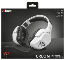 Trust GXT 354 Creon 7.1 Bass Vibration Gamer USB Headset (22054) Audio-Video / Hifi / Multimédia - Fül és Fejhallgatók - Fejhallgató mikrofonnal / headset - 334149
