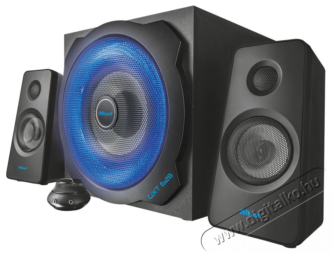 Trust GXT 628 2.1 Illuminated Speaker Set Limited Edition jack 60W fa gamer hangszóró (20562) Iroda és számítástechnika - PC hangszóró / hangfal - 313296