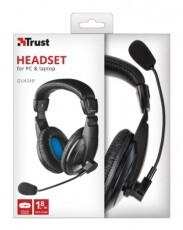 Trust Quasar headset (21661) Audio-Video / Hifi / Multimédia - Fül és Fejhallgatók - Fejhallgató mikrofonnal / headset - 318147